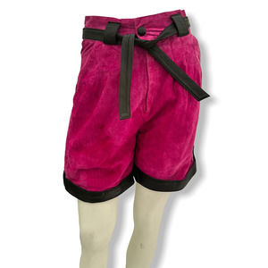 Chapelle Vintage Lambskin Hot Pink from Italy Shorts Barbiecore Size 6